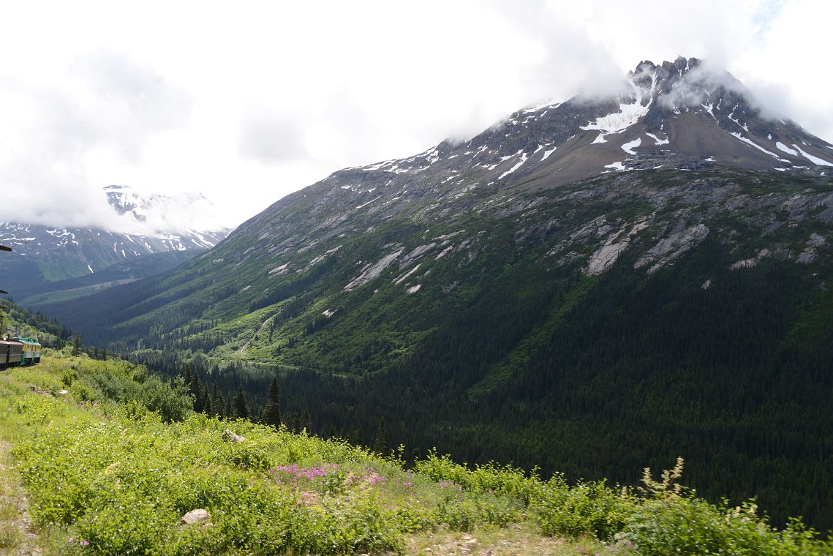 21B Looking Across At A Mountain From The White Pass and Yukon Route Train To Skagway